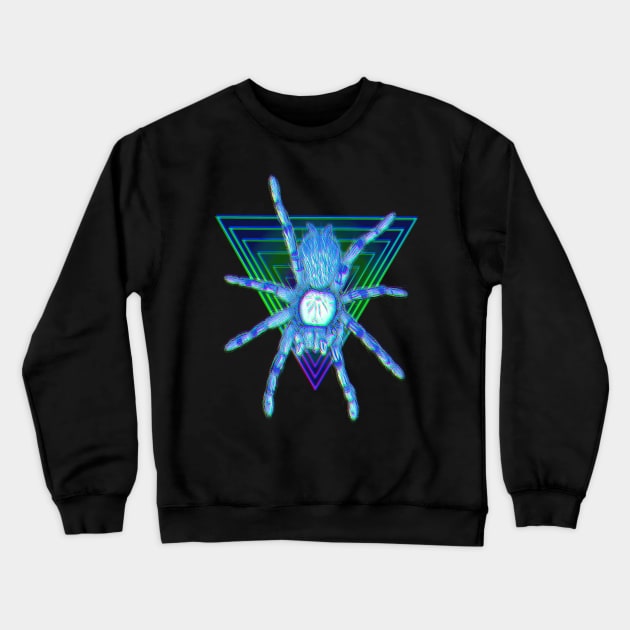 Tarantula “Vaporwave” Triangle V15 (Glitch) Crewneck Sweatshirt by IgorAndMore